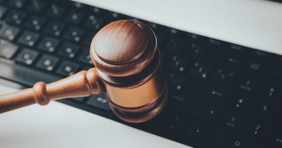 Business data breach and cybersecurity concept