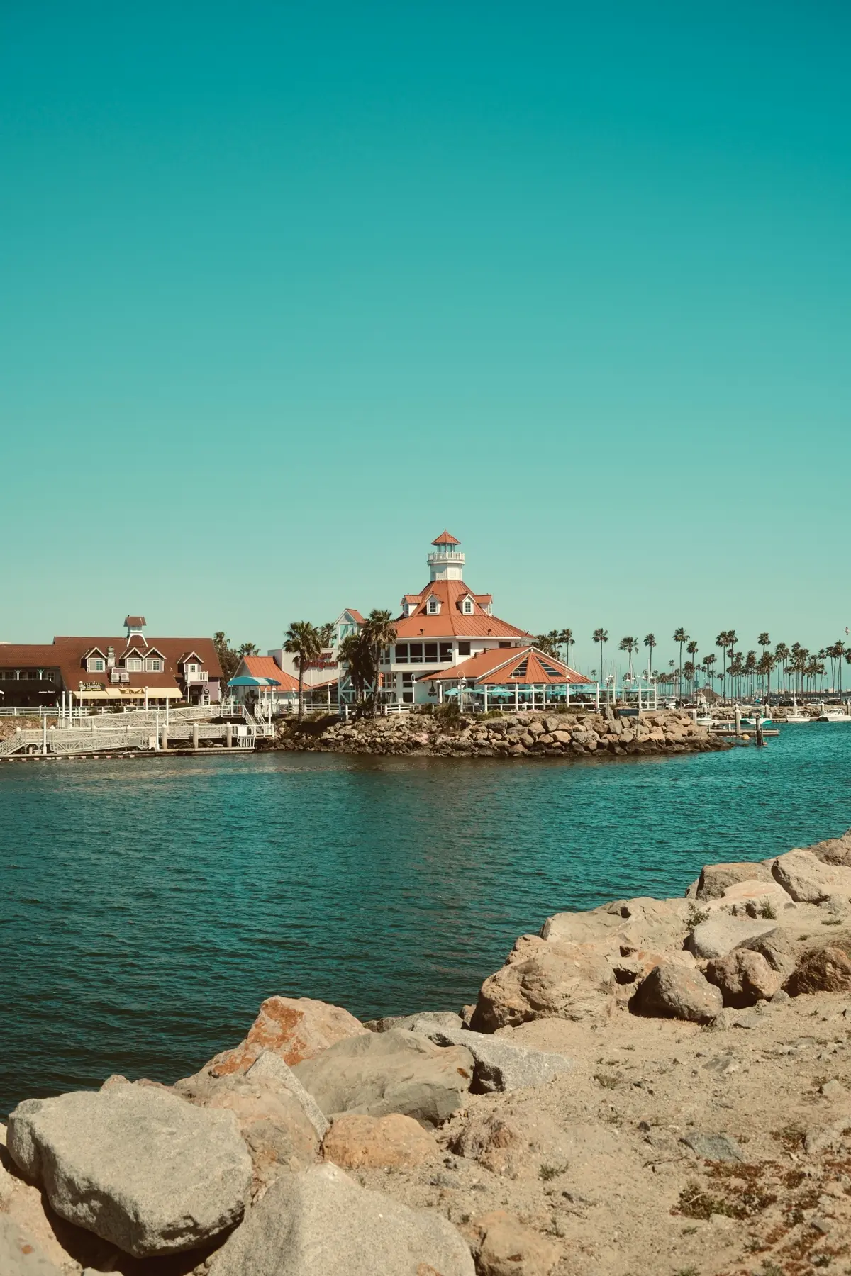 Long Beach Marina with boats