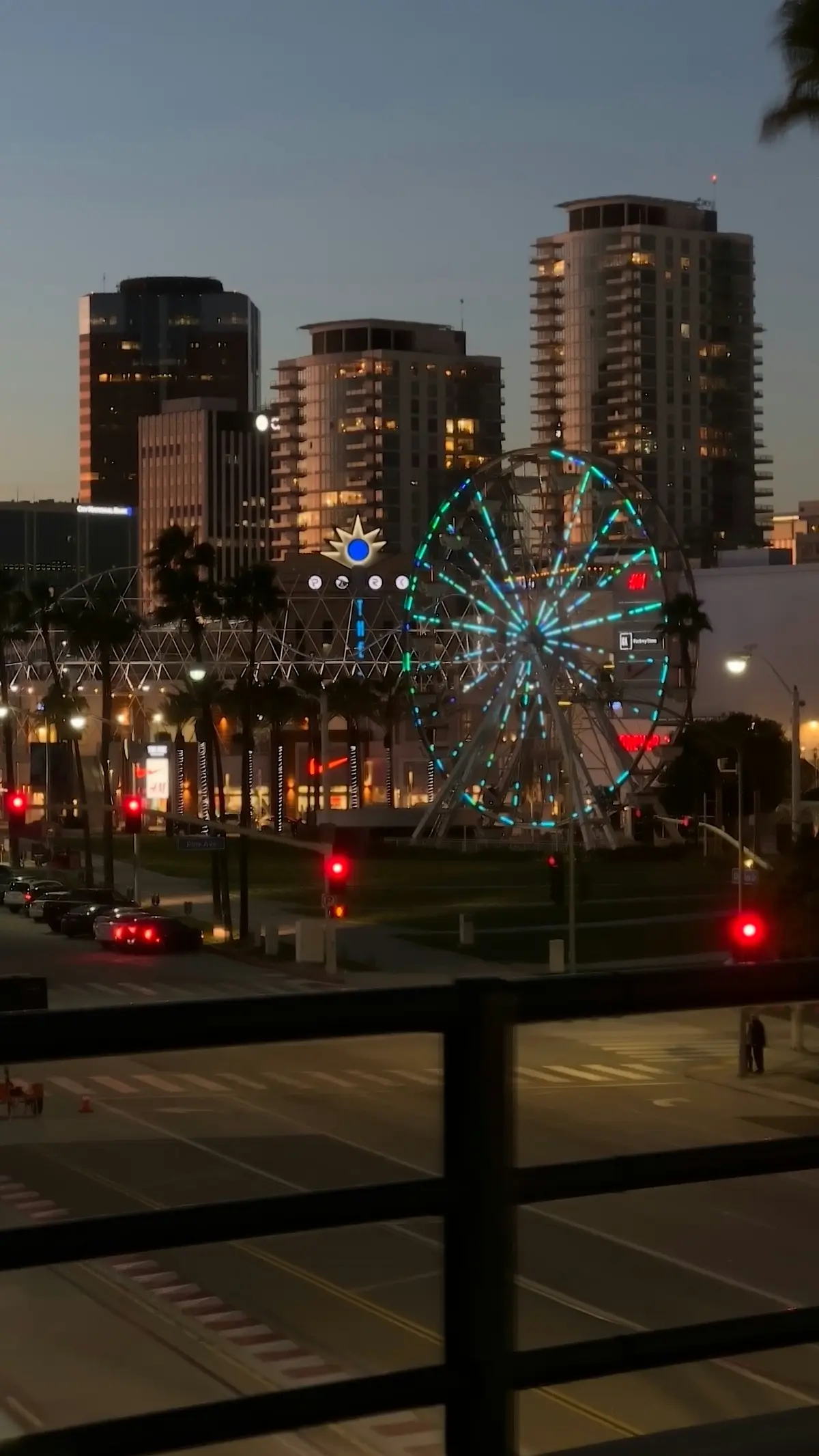 Long Beach skyline at night