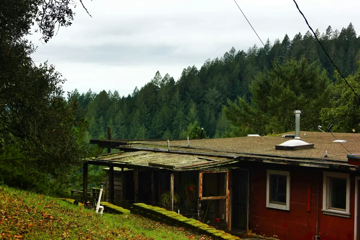 Abandoned home on old road in Santa Rosa